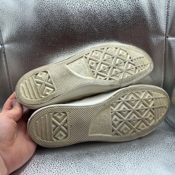 Size M9/W11 Converse Chuck 70 Comme des Garçons Unisex Beige Low Top Sneakers - Picture 8 of 9